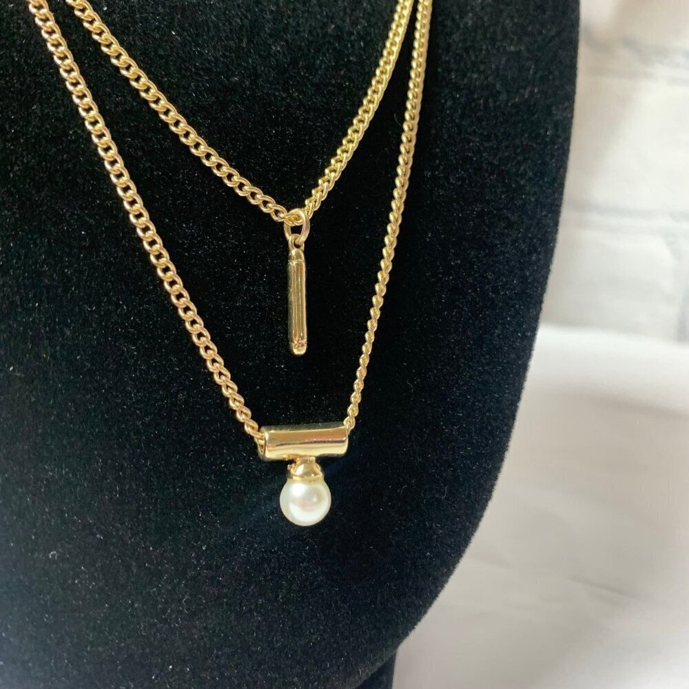 BCBGenertions Gold-Tone Faux Pearl Necklace - Picture 5 of 8